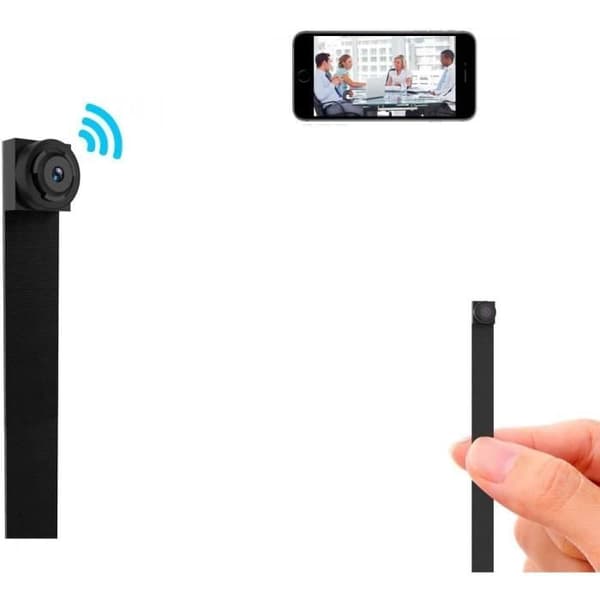 Mini spionkamera - LEOFLA - HD Wi-Fi - 720p - Bredvinkel 90° - Ultra miniaturiserad
