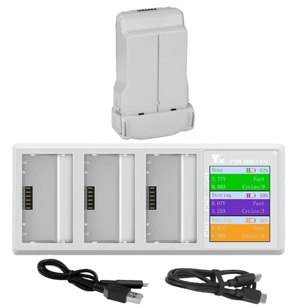 Intelligent Flight Battery til Mini 3 Pro, 7,32V nominelt spænding, 118g letvægtsdesign,1BatteriMedOplader