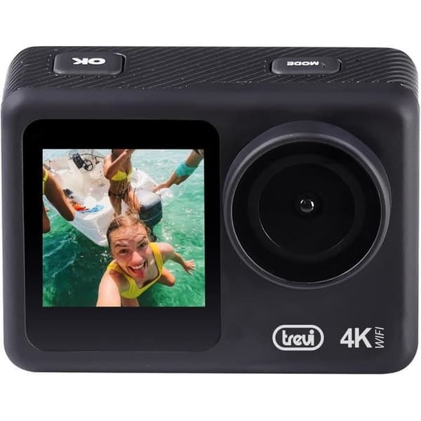 Actionkamera 4K - Trevi - GO 2550 - Vattentät upp till 30 m - Wi-Fi - Dubbel TFT-skärm