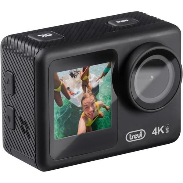 Actionkamera 4K - Trevi - GO 2550 - Vattentät upp till 30 m - Wi-Fi - Dubbel TFT-skärm