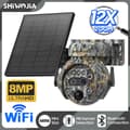 Miniatyrbild 2 av 5: Solenergidriven 8MP-kamera, 12X zoom, dubbla anslutningsalternativ,8MP ZOOM WIFI