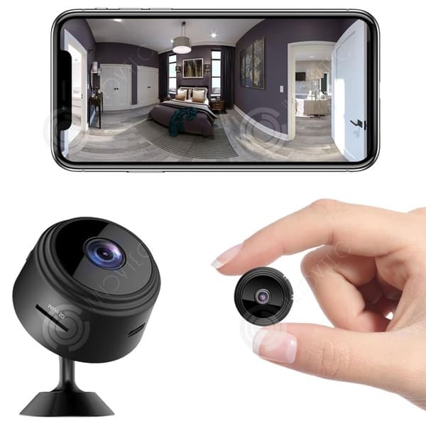 INN Mini inomhuskamera 44x24x44mm wifi HD osynlig trådlös med stöd för mörkerseende ansluten smartphonelagring TF-kort