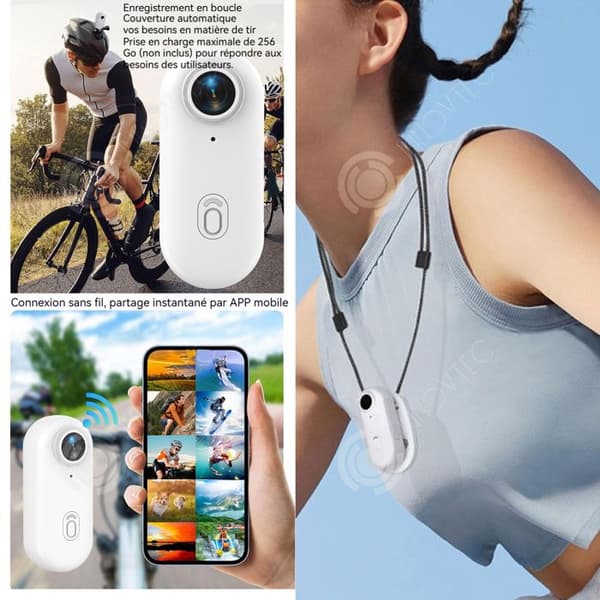 INN Kit för sportkamera för djur 4k 30fps wifi med bakre klipp 120 grader cykelkamera actionkamera kroppskamera