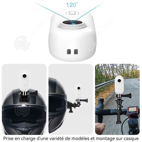 INN Kit för sportkamera för djur 4k 30fps wifi med bakre klipp 120 grader cykelkamera actionkamera kroppskamera