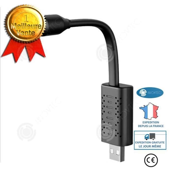 INN® Bärbar USB-kamera Trådlös kamerafläkt Small Home WiFi Mobiltelefon Fjärrmonitor