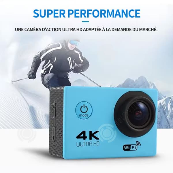 INN Sportkamera 4k hd vattentät kamera som fotograferar under vattnet upp till 30 meter lämplig för utomhussporter och vardagsliv
