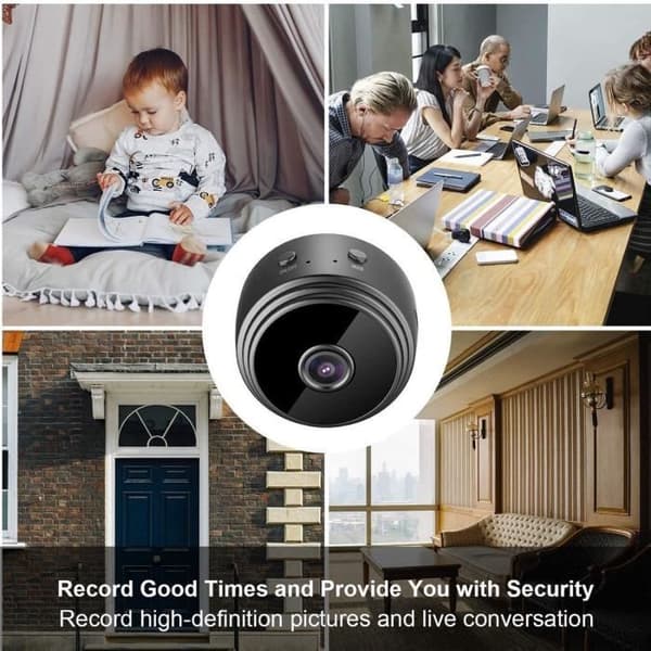 Mini WiFi-kamera HD 1080P Liten trådlös kamera Hemma Baby Night Vision Security Micro Motion Detection