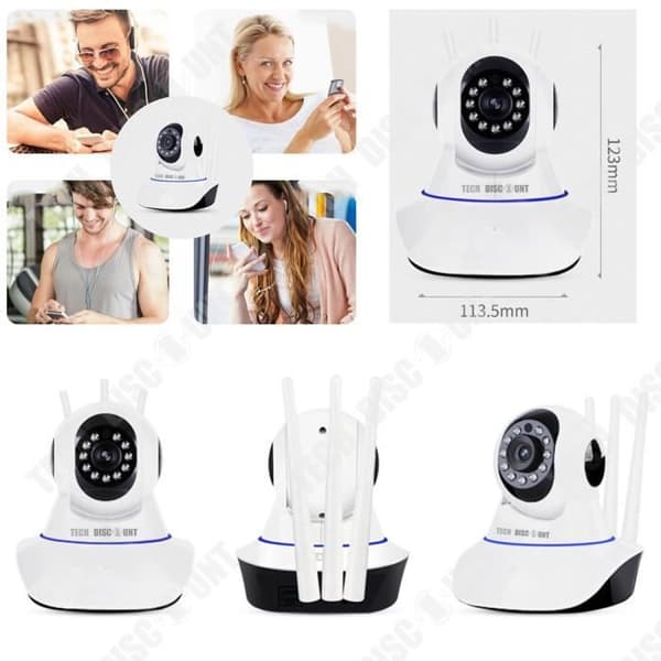 TD® Professionell IP-övervakningskamera spion video wifi fjärrsäkerhet nattseende utomhus vattentät infraröd
