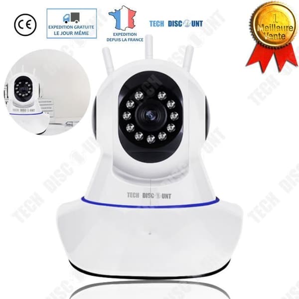 TD® Professionell IP-övervakningskamera spion video wifi fjärrsäkerhet nattseende utomhus vattentät infraröd