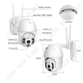 Miniatyrbild 3 av 4: TD® bollmaskin 1080P WIFI minikamera PTZ biljardbollsmaskin Moln vattentät kamera 360 roterande bollmaskin