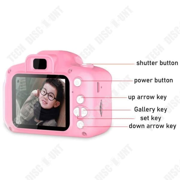 Leksaker 3-6 År Flicka Barnkamera Zentavo - Digital Kamera Födelsedag Julpresent Rosa