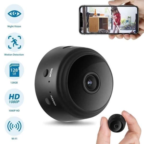 HD 1080P Wifi Spy Camera Remote Night Vision - TK
