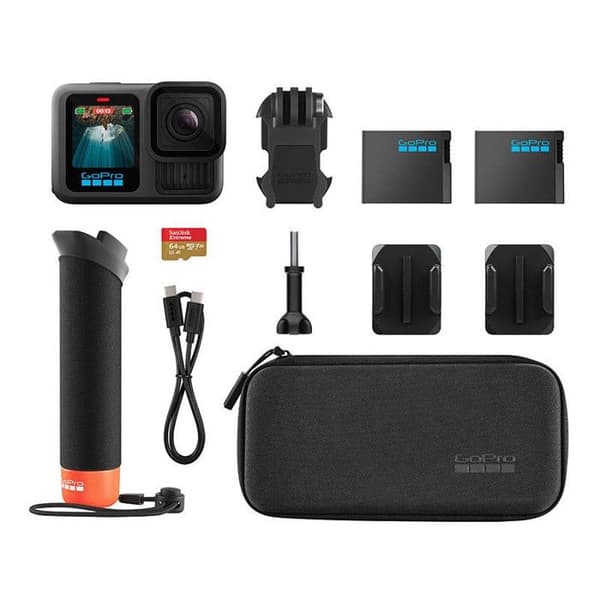 Sportskamera - GoPro - HERO 13 Black - Vattentät upp till 10m - 5.3K - Avancerad stabilisering