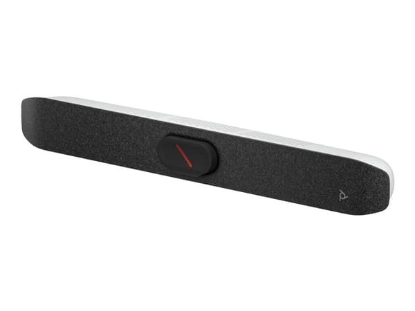 Poly Studio V12 - USB-videobar - Certifierad för Microsoft-teams, Zoomcertifierad - vit