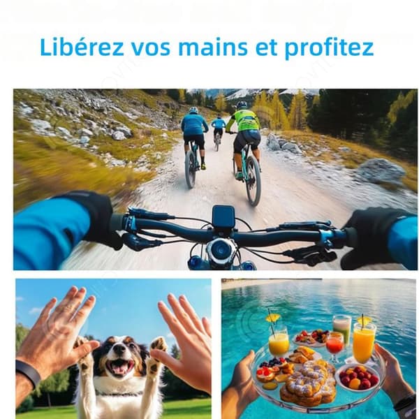 INN Actionkamera 2,7K utomhus inspelare cykling och klättring 180 grader vridbar lins lång batteri