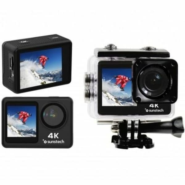 Børns digitalkamera Sunstech ADVENTURE4KBK Sort