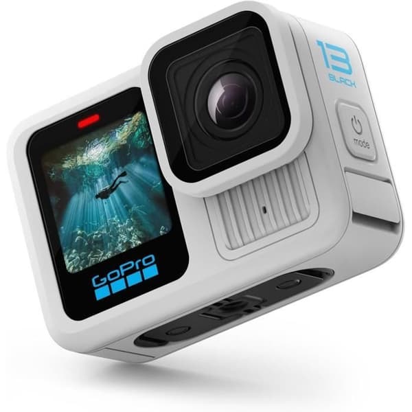 Sportskamera - GoPro - HERO13 Black - Polärvit - Vattentät - 2 års garanti