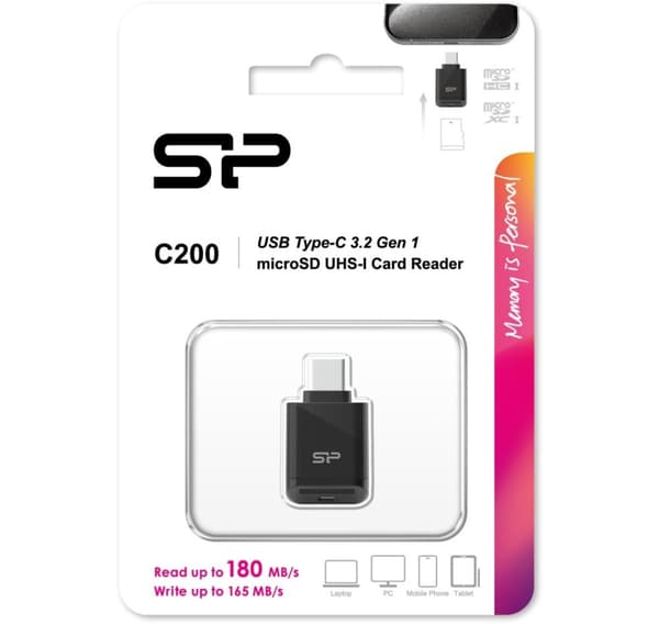 Silicon Power -muistikortinlukija C200 USB-C 3.2