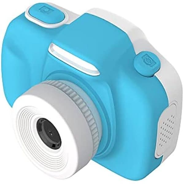 Digitalkamera - OAXIS - myFirst Camera 3 - 16 Mpx - Dubbelobjektiv - Uppladdningsbar USB Blå, Gul