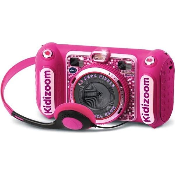 Barnkamera - VTECH - Kidizoom Duo DX Pink - 75 dynamiska filter - 5 augmented reality-spel