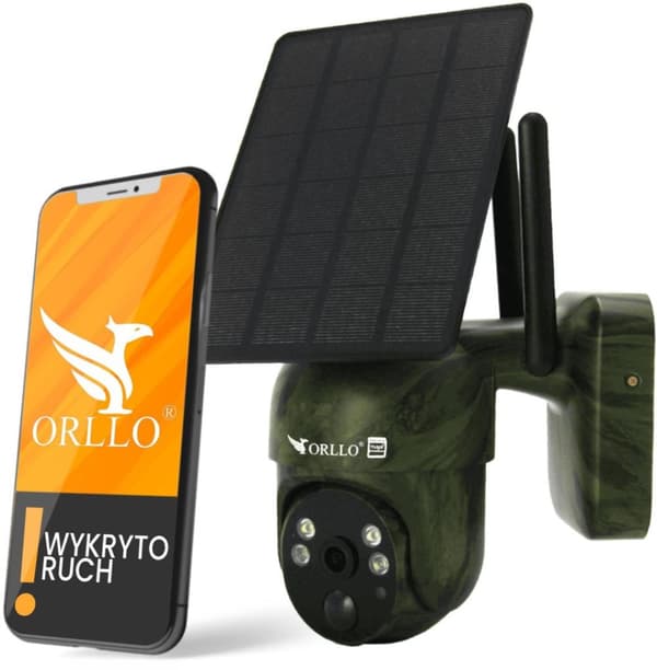 Orllo Langaton 4G LTE Pyörivä IP-kamera Aurinkopaneelilla ORLLO TZ1 MORO