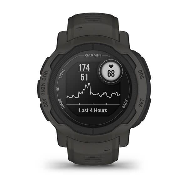 Garmin Instinct 2 2,29 cm (0,9") MIP 45 mm Digitaalinen 176 x 176 pikseliä Grafiitti GPS (satelliitti)