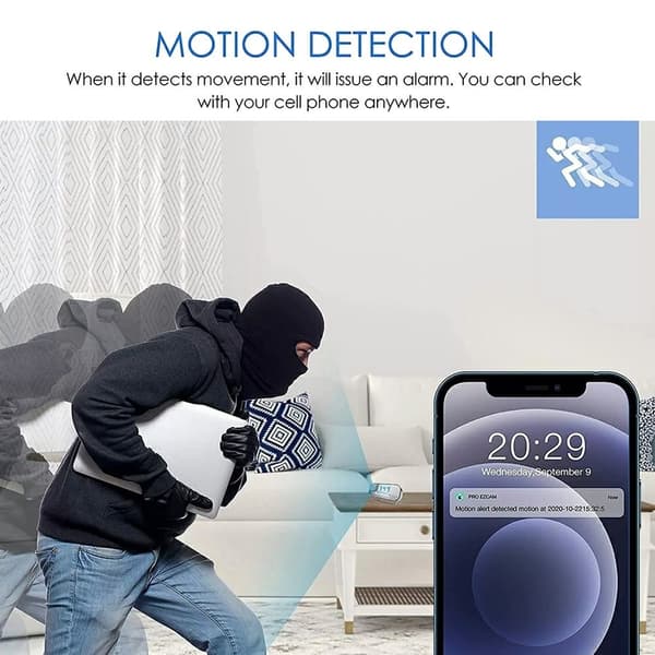3i1 Övervakningskamera Laddare Rörelsedetektering Kamera Night Vision 64GB