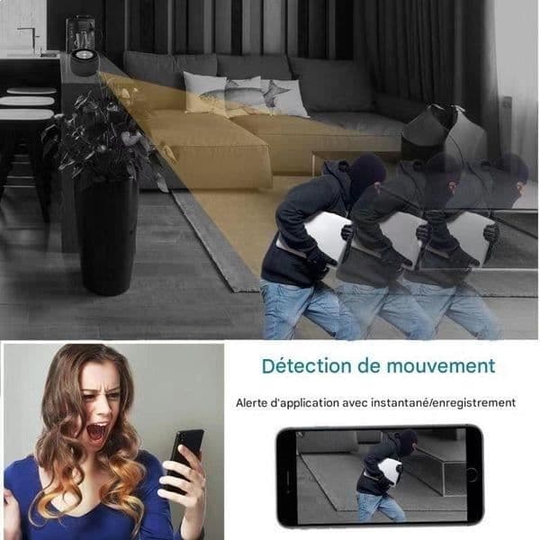 Luftrenare - Spionkamera - Full HD - Wi-Fi - Nattvision - Svart