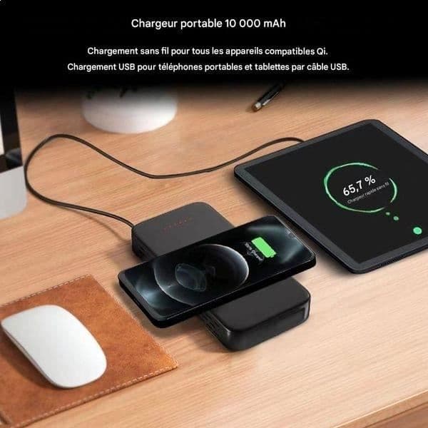 Powerbank - Spionkamera - 2K - 10000mAh - Nattvision - Autonomi 180 dagar