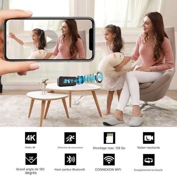 Uppvaknande Kameleont Spion Ultra HD 4K Wi-Fi Bluetooth Högtalare