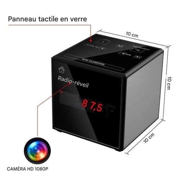 Väckarklocka - Ej specificerat - Spionkamera - Ultra HD - Nattvision - Wi-Fi