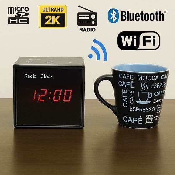 Väckarklocka - Ej specificerat - Spionkamera - Ultra HD - Nattvision - Wi-Fi