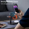 Miniatyrbillede 9 af 11: 3i1 overvågningskamera Kamera Magnetisk trådløs oplader WiFi 1080P 15W