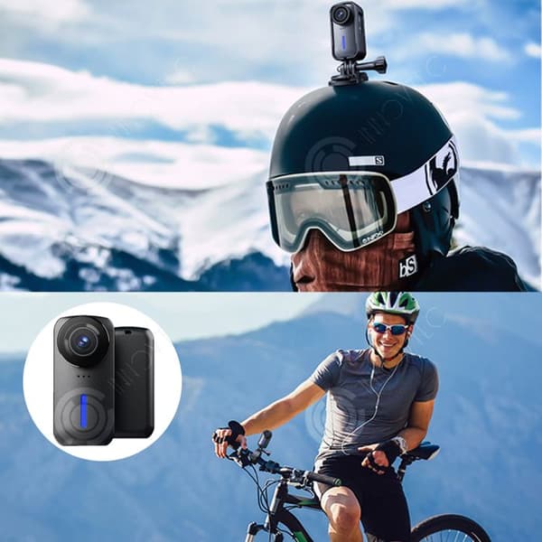 INN Sportkamera 4k/30fps 1080p/120fps 2k/60fps ip65 vattentät 170 graders vidvinkel cykelkamera actionkamera kroppskamera
