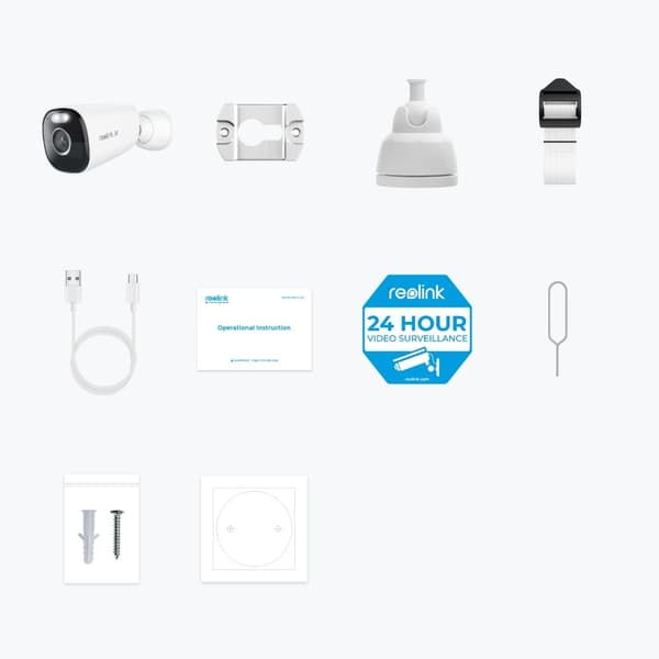 Reolink Argus Series B360 - 4K Utomhusbatteri Wi-Fi Kamera, Smart Detektion, Enkel & Flexibel Installation