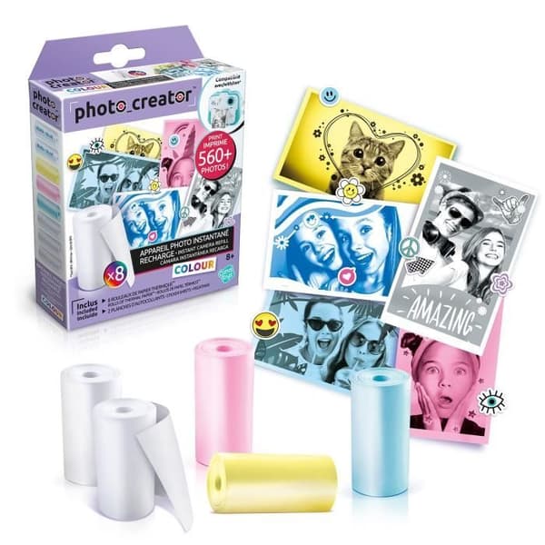 Canal Toys - Instant Camera - Refill Kit med specialfärgade papper - CLK 016