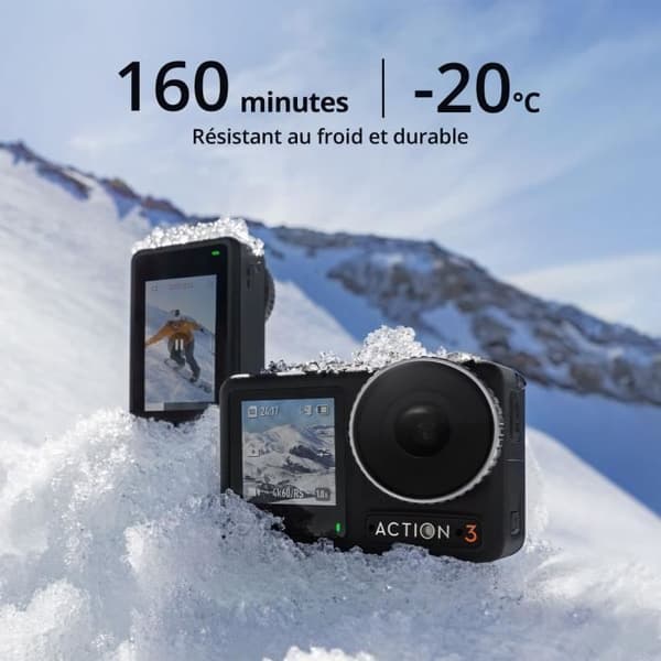 4K Action Camera - DJI - Osmo Action 3 Adventure Combo - Svart