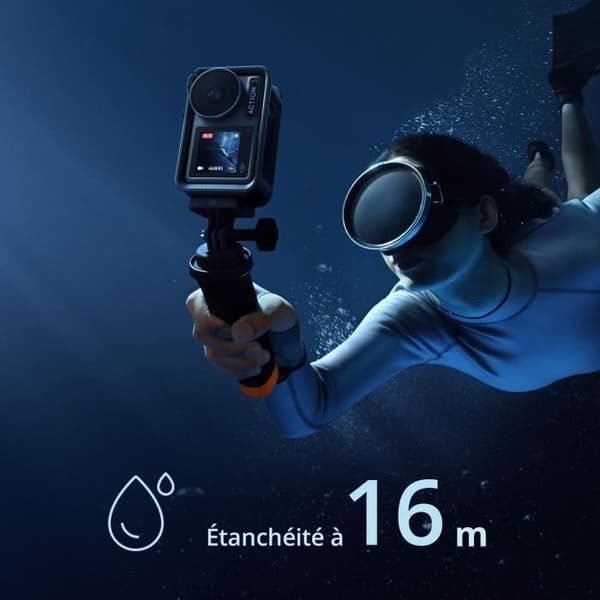 4K Action Camera - DJI - Osmo Action 3 Adventure Combo - Svart