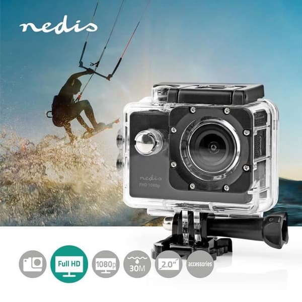 Nedis Actionkamera | ACAM07BK | Svart