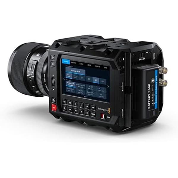 Kamera BLACKMAGIC Pyxis 6K - Sensor 6K - LCD-skärm 4" HDR - Inspelning upp till 120 fps - Färg Svart