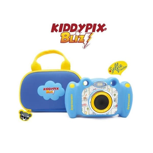 Digitalkamera för barn - EASYPIX - BLIZZ Blue - 4x zoom - Integrerade spel Blå