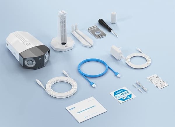 Reolink Duo Series W730 - 4K udendørs Wi-Fi-kamera, dobbeltlinse, 180° panoramaudsigt, person-/køretøjs-/dyredetektion