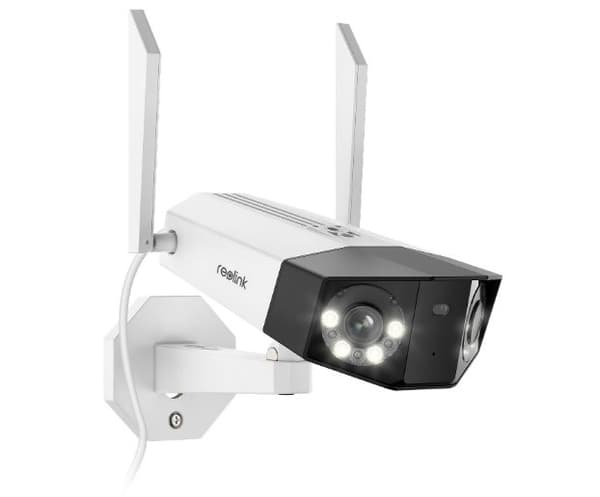 Reolink Duo -sarjan W730 - 4K ulkokäyttöön tarkoitettu Wi-Fi-kamera, kaksoislinssi, 180° panoraamanäkymä, henkilö-/ajoneuvo-/eläintunnistus