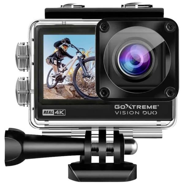 Sportkamera 4K - GoXtreme - Vision Duo - Dubbel skärm - Stänksäker - 20 MP