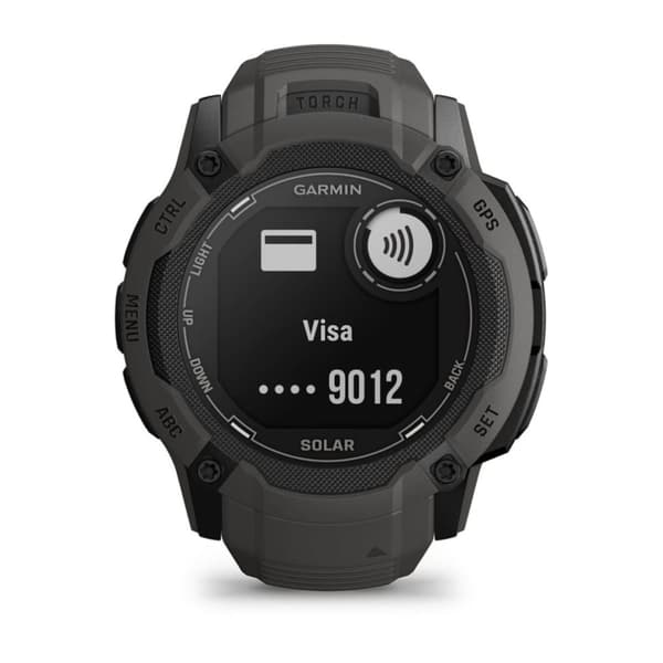 Garmin Instinct 2X Solar 2,79 cm (1,1") MIP 50 mm Digitaalinen 176 x 176 pikseliä Kosketusnäyttö Grafiitti GPS (satelliitti)