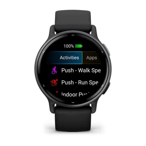 Garmin Vivoactive 5 3,05 cm (1,2") AMOLED Digital 390 x 390 pixels Touchscreen Sort Wi-Fi GPS (satellit)