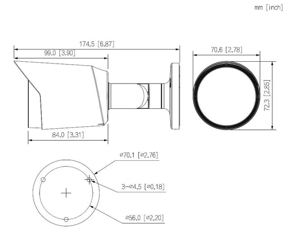 Dahua HAC-HFW1200T-0280B-S6 4-i-1 kamera