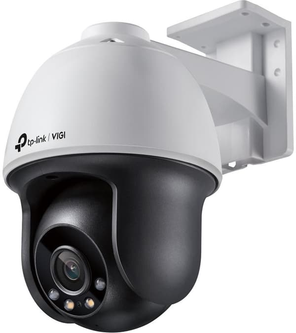 TP-LINK | VIGI 4MP utomhusnätverkskamera i fullfärg, panorerbar och tiltbar | VIGI C540 | månad(er) | Dome | 4MP | 4mm | IP66 | H.265+/H.265/H.264+/H. Svart, Vit