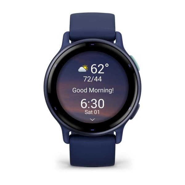 Garmin Vivoactive 5 3,05 cm (1,2") AMOLED Digital 390 x 390 pixels Touchscreen Blå Wi-Fi GPS (satellit)