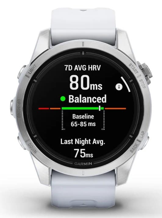 Garmin epix Pro (Gen 2) 3,05 cm (1,2") AMOLED 42 mm Digital 390 x 390 pixels Touchscreen Sølv Wi-Fi GPS (satellit)